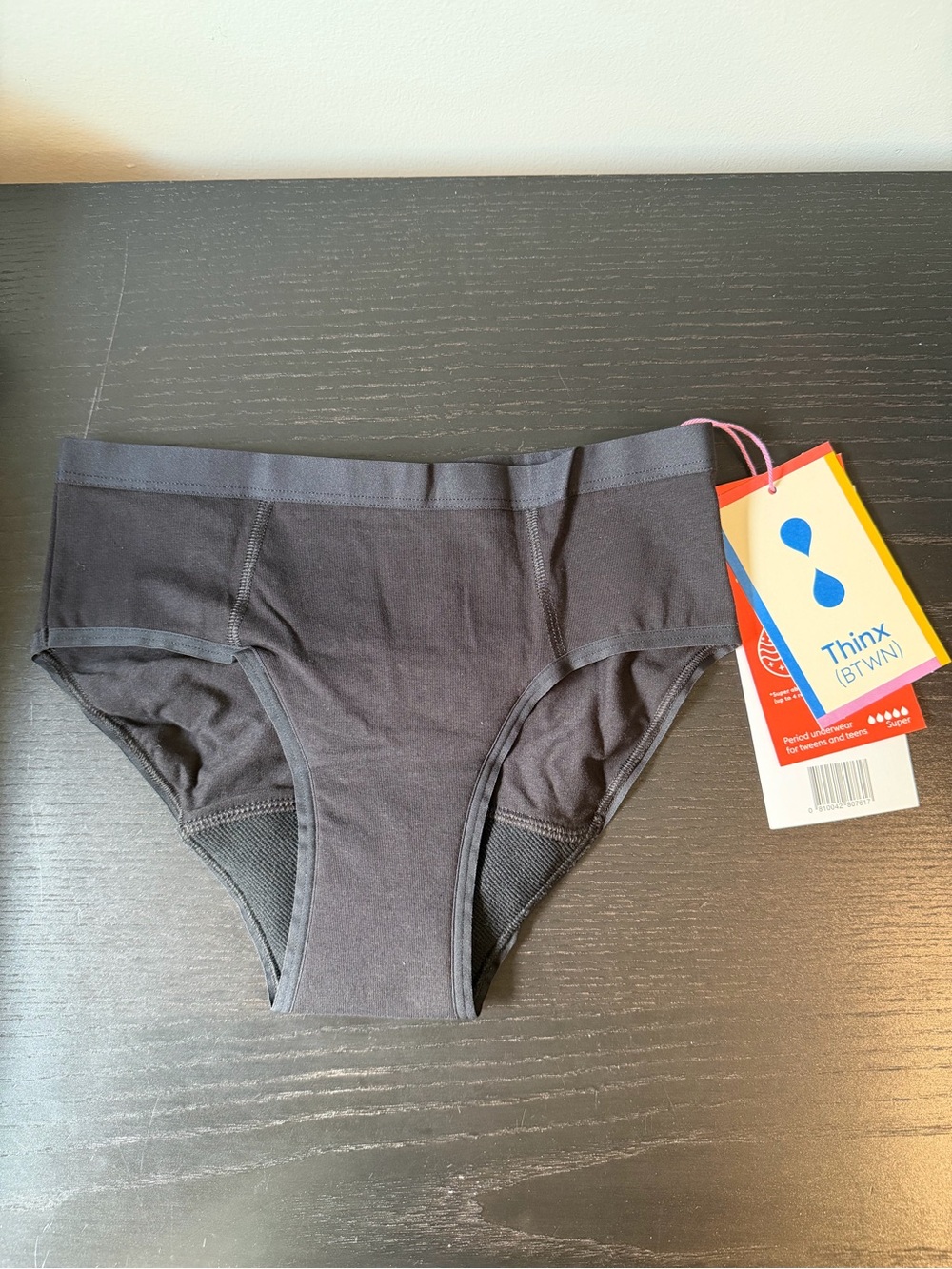 Thinx Black All-Day Brief for Teens